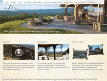 Tablet Screenshot of mountain-falls.com